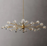 Boule De Crystal Ball Clear/Smoke Glass Round/Oval Chandelier 72