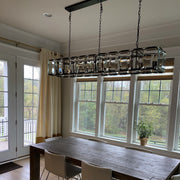 Harlowe Crystal Rectangular Chandelier Light 62