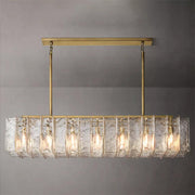 Lattice Modern Linear Glass Chandelier 67
