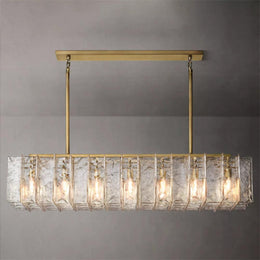 Lattice Modern Linear Glass Chandelier 67