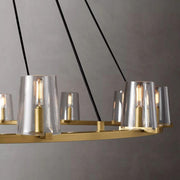 Pauillac Round Chandelier Glass 60'' for Living Room