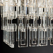 Marignans Tiered Rectangle K9 Crystal Chandelier, Luxury Modern Indoor Lamps