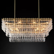 Marignans Tiered Rectangle K9 Crystal Chandelier, Luxury Modern Indoor Lamps