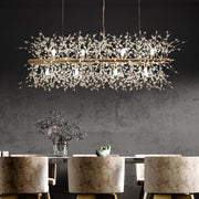 Glenn Modern Golden Crystal Long chandelier Diameter 28 Inch 35 Inch